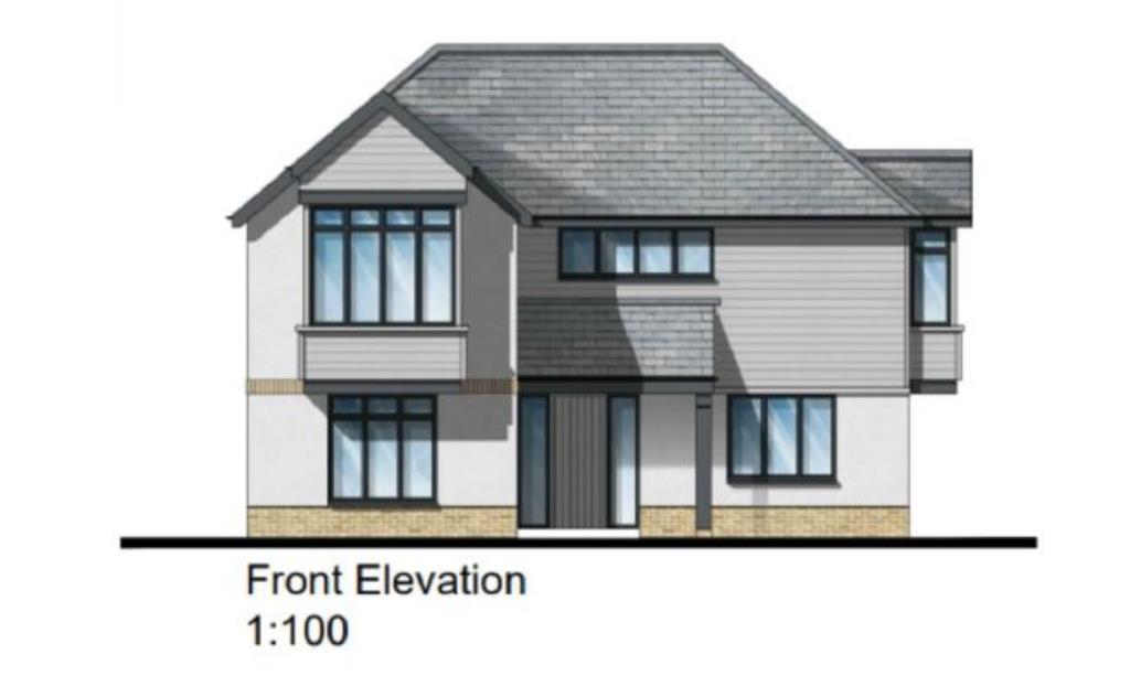 Lot: 42 - SITE WITH PLANNING FOR 10 HOUSES - Front Elevation